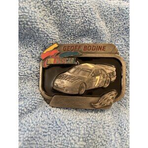 VINTAGE NASCAR GEOFF BODINE #102 LIMITED EDITION BELT BUCKLE AMERICAN‎ LEGENDS